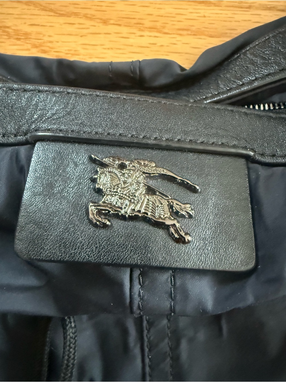 Burberry Navy Tote with Signature Check Lining